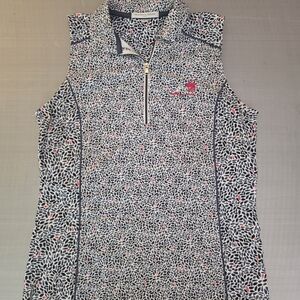 Fairway & Greene Ladies Leaf Print Top